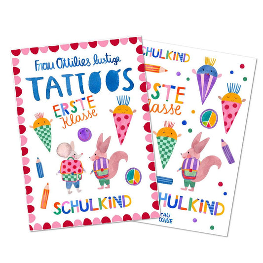 Kindertattoos "Schulkind"