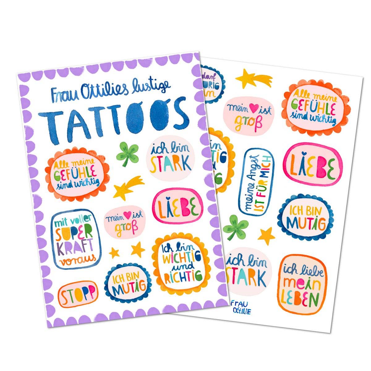 Kindertattoos "Affirmationen"