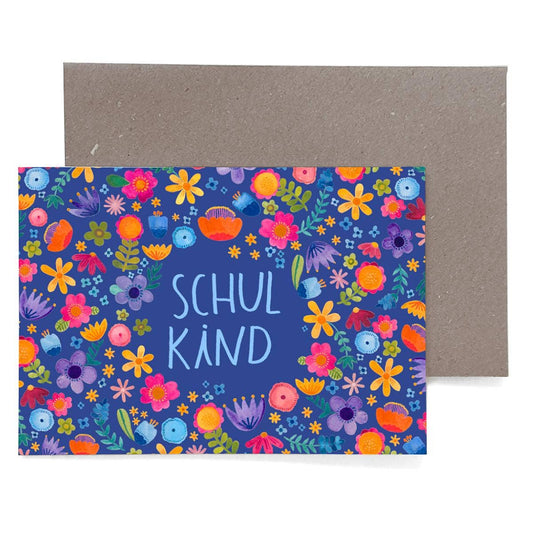 Grußkarte zur Einschulung "Schulkind"