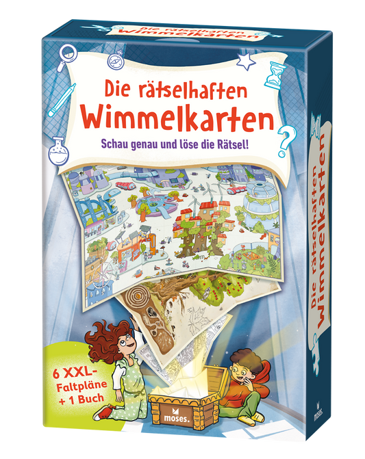 Die rätselhaften Wimmelkarten - Schau genau und löse die Rätsel!