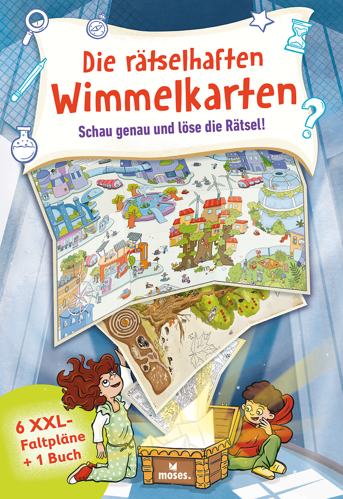 Die rätselhaften Wimmelkarten - Schau genau und löse die Rätsel!