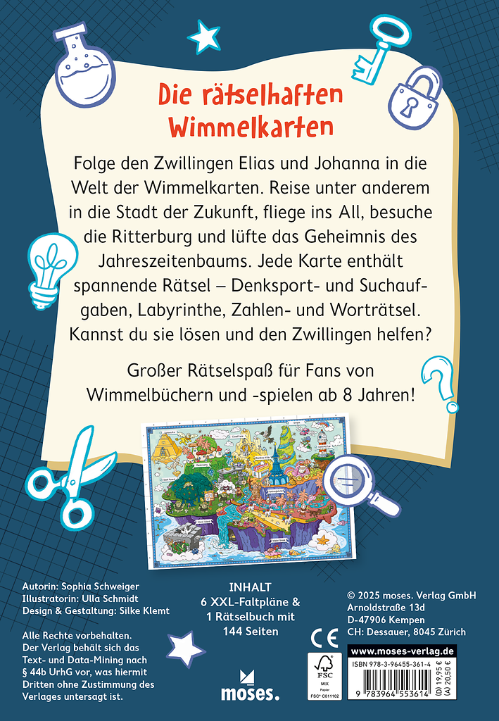 Die rätselhaften Wimmelkarten - Schau genau und löse die Rätsel!