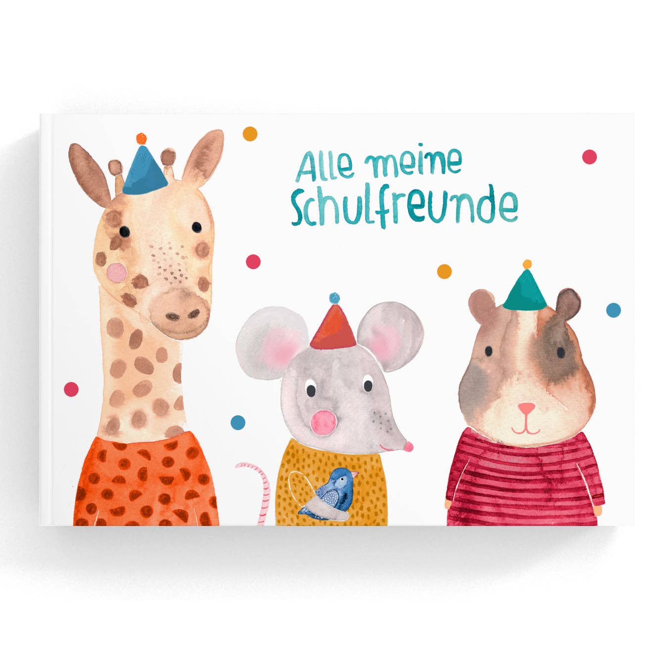 Freundebuch "Alle meine Schulfreunde" mit Giraffe, Maus & Hamster