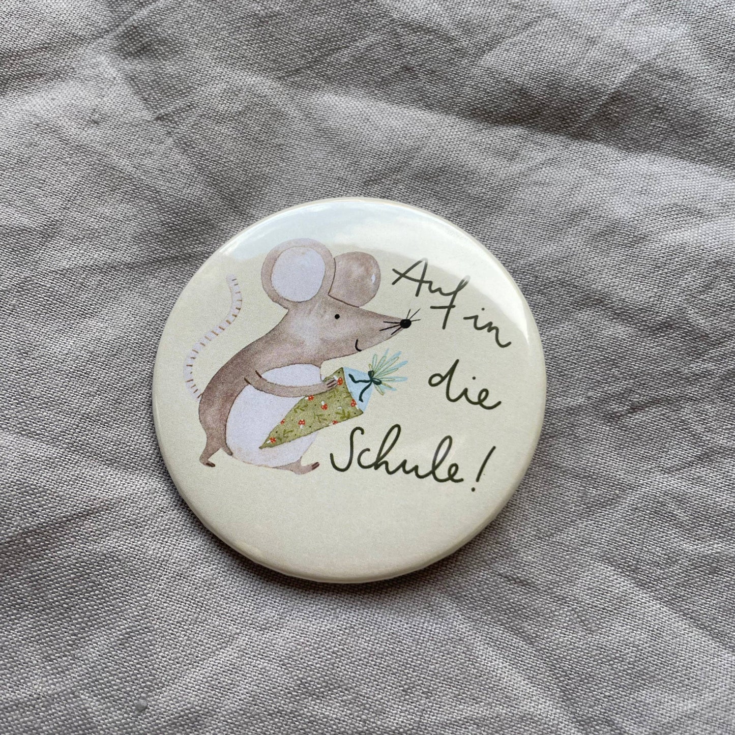 Button "Auf in die Schule" Maus