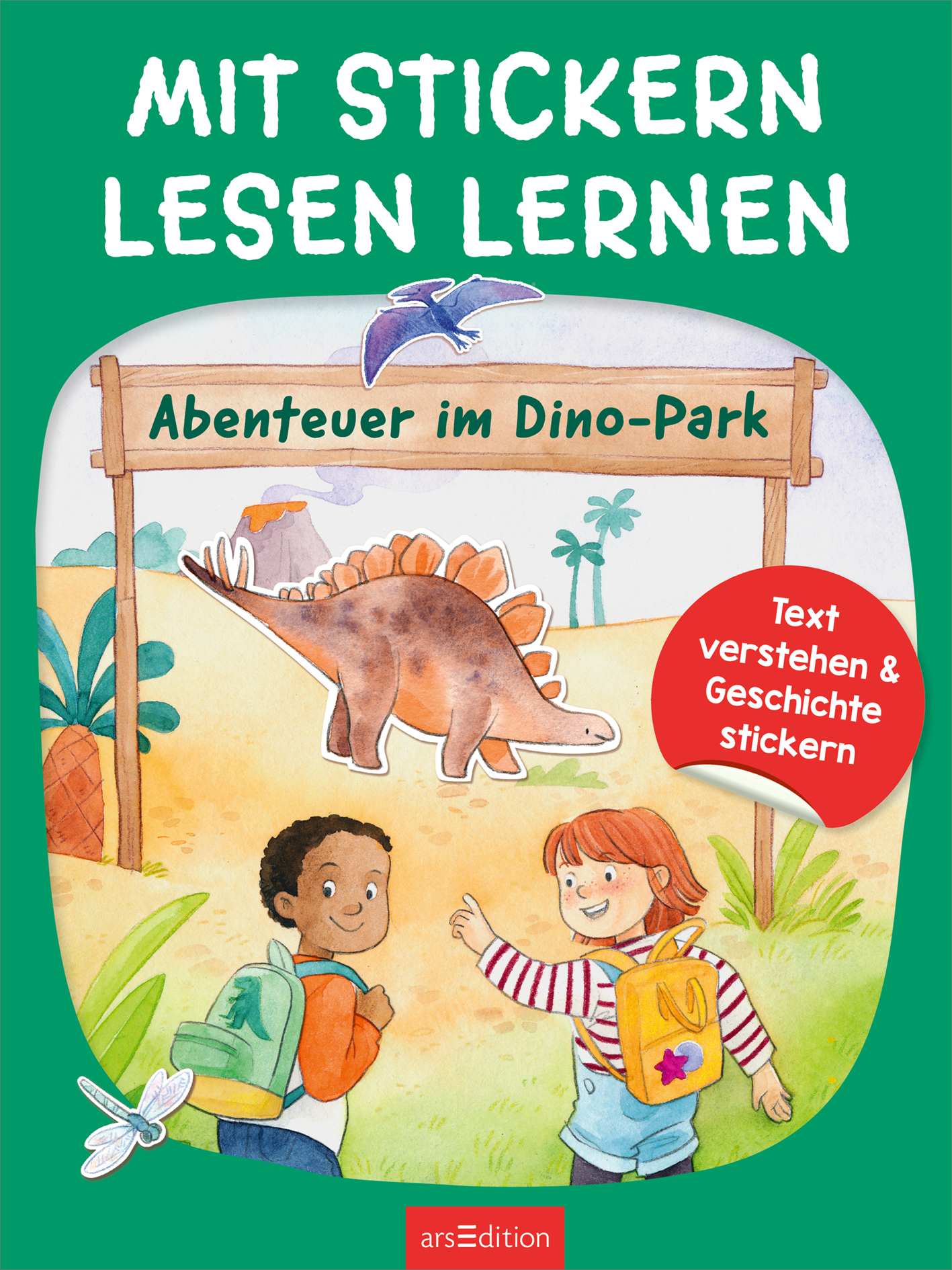 Mit Stickern Lesen lernen – Abenteuer im Dino-Park