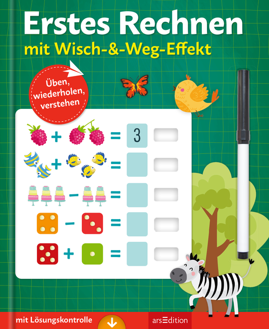 Erstes Rechnen – mit Wisch-&-Weg-Effekt