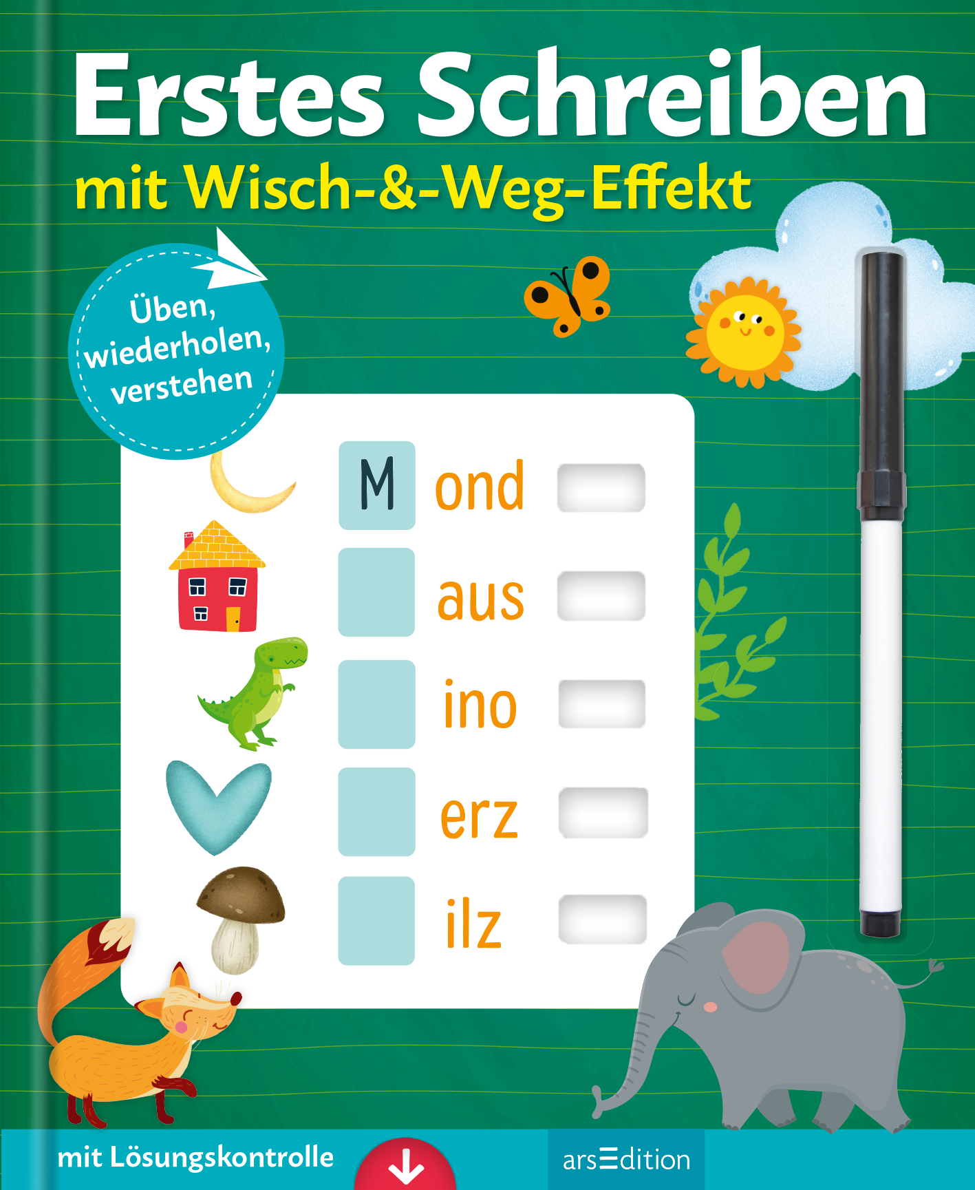 Erstes Schreiben – mit Wisch-&-Weg-Effekt