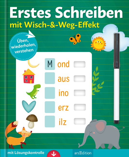 Erstes Schreiben – mit Wisch-&-Weg-Effekt