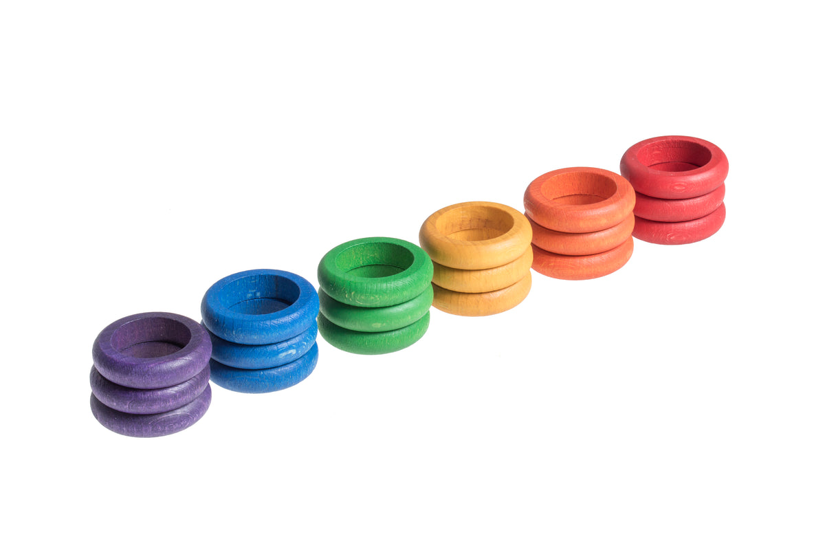 18 Ringe (6 Farben)