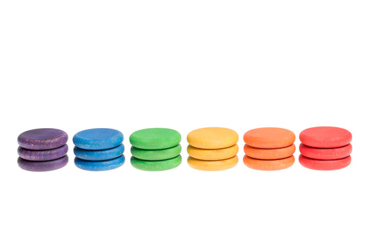 18 Scheiben (6 Farben)