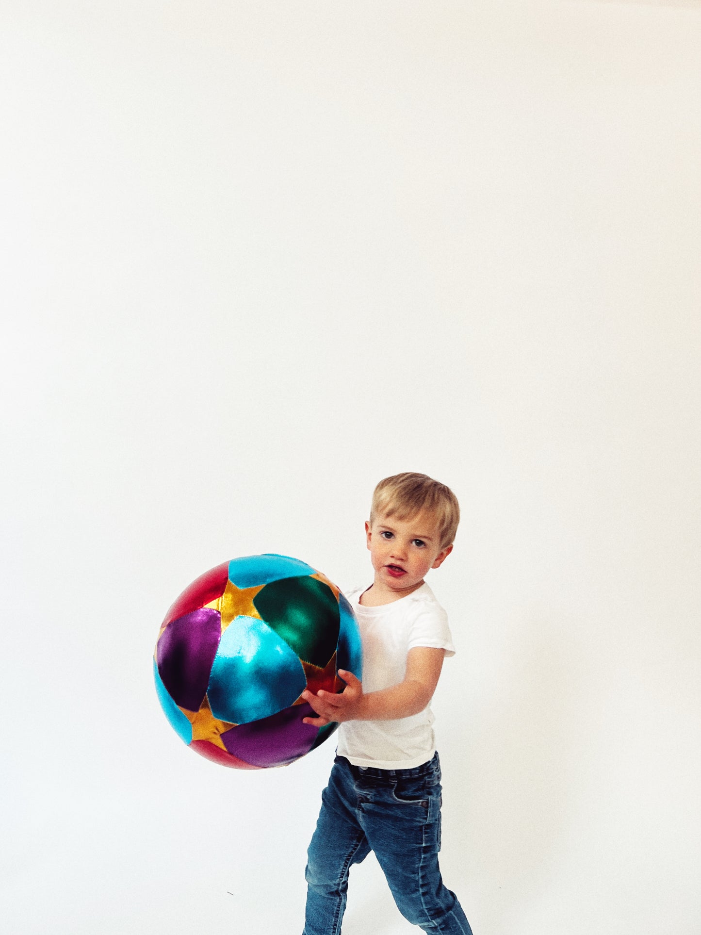 Stoffball Sterne bunt, 30cm