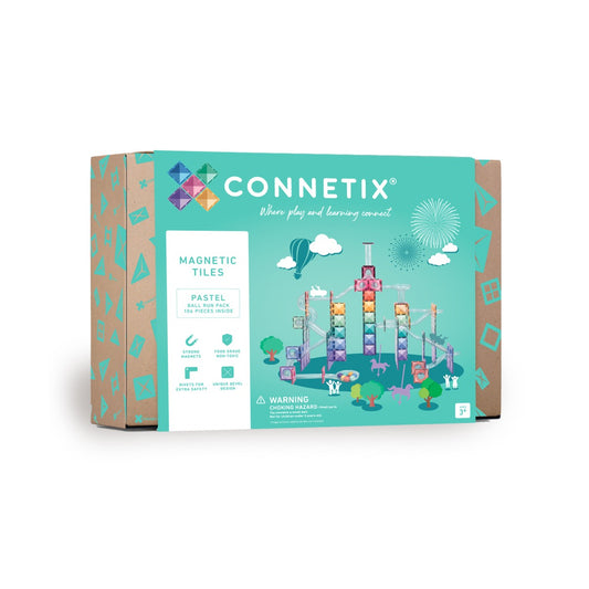 CONNETIX Magnetbausteine Kugelbahn Pastell - 106 Teile