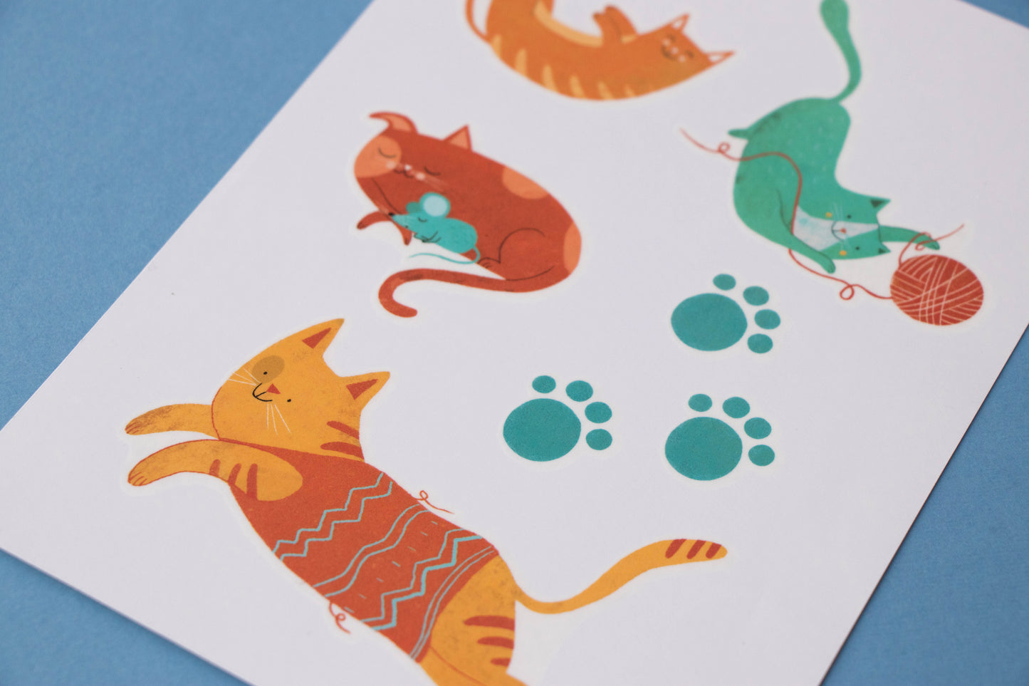 Kindertattoos "Katzen"