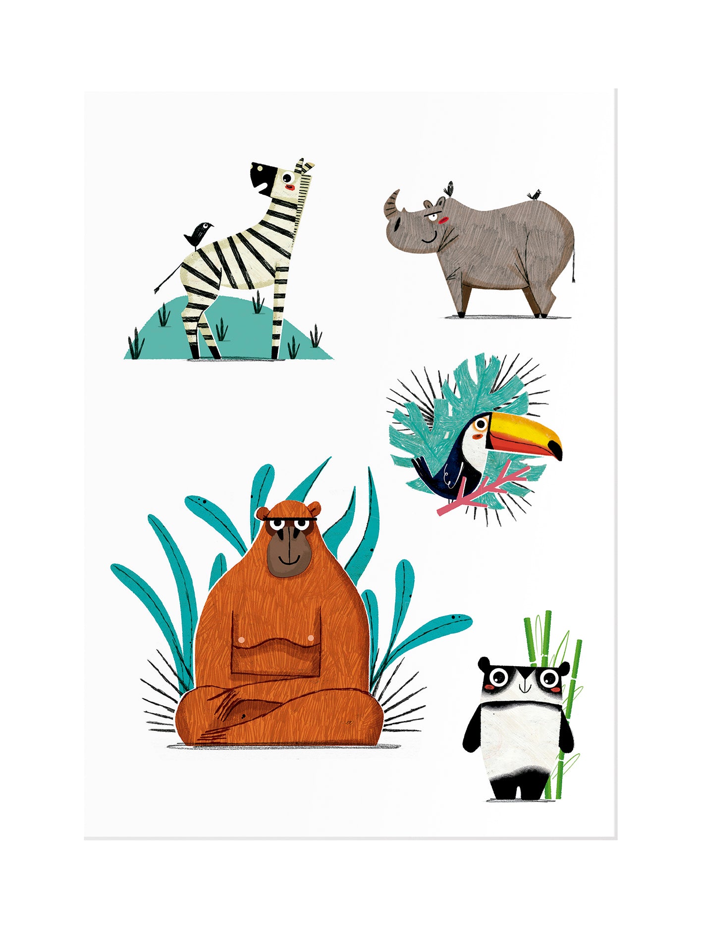 Kindertattoos "Dschungel"