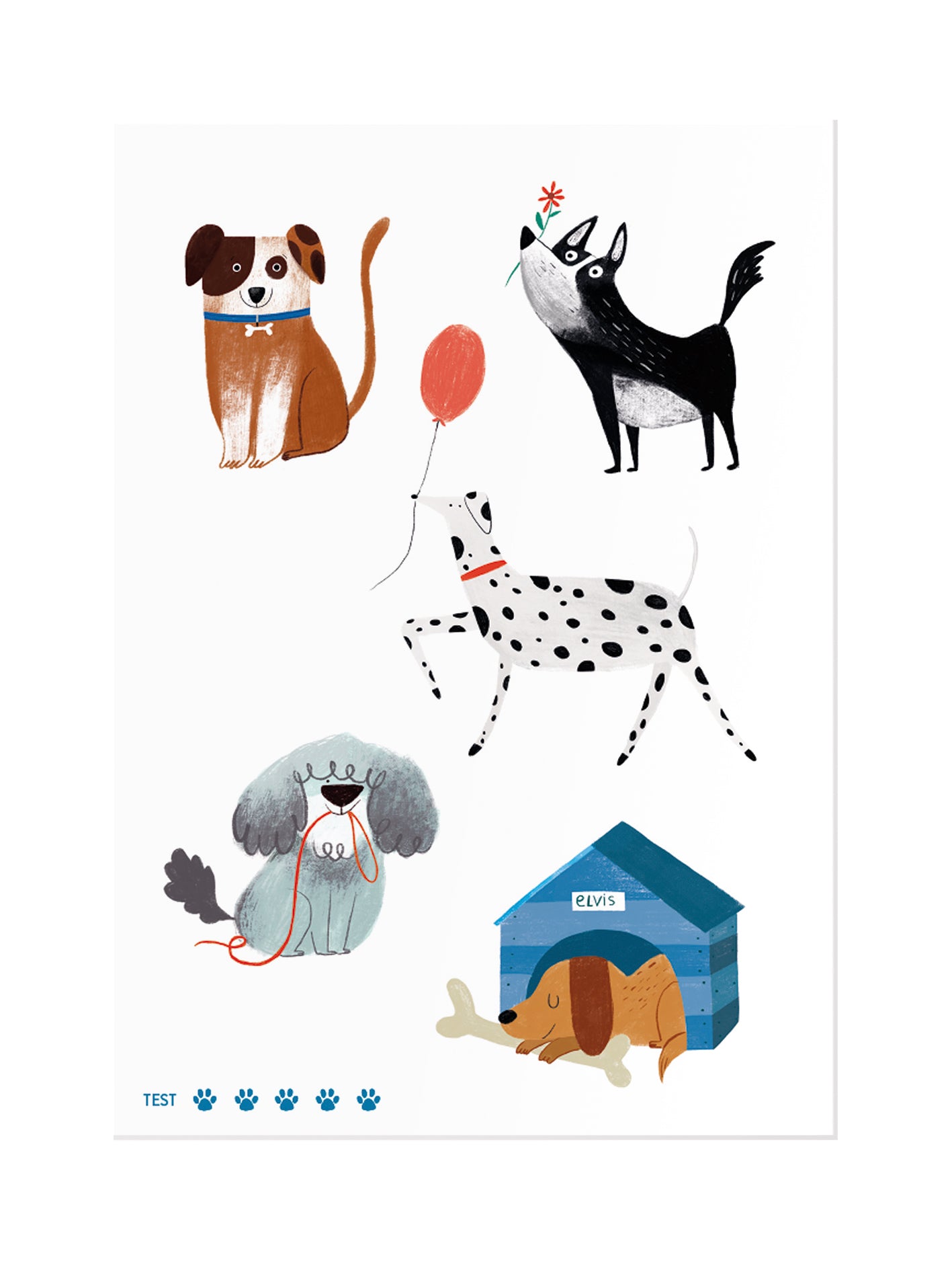 Kindertattoos "Hunde"