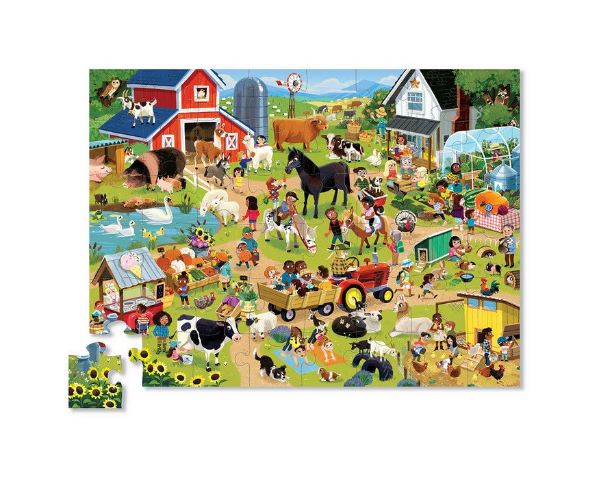 Puzzle "Day at the Farm", 48 Teile, ab 4 Jahren