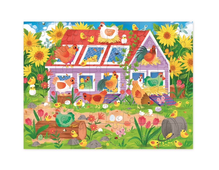 Puzzle "Chicken Coop", 50 Teile, ab 5 Jahren