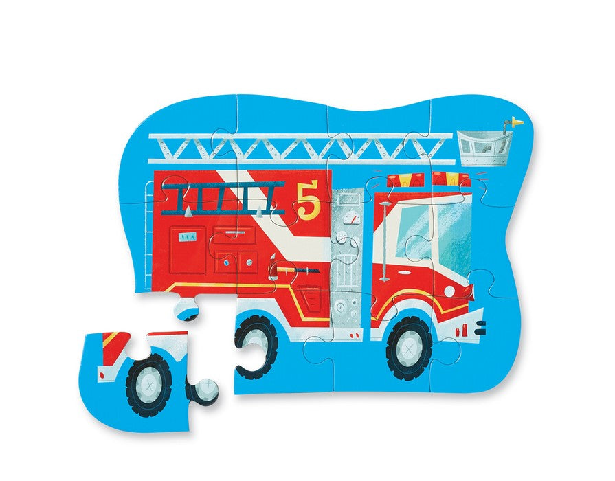 Mini Puzzle, "Fire Truck", 12 Teile, ab 2 Jahren