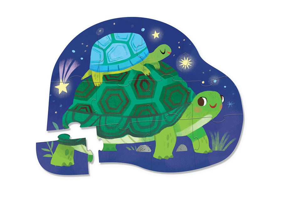 Mini Puzzle, "Turtles Together", 12 Teile, ab 2 Jahren