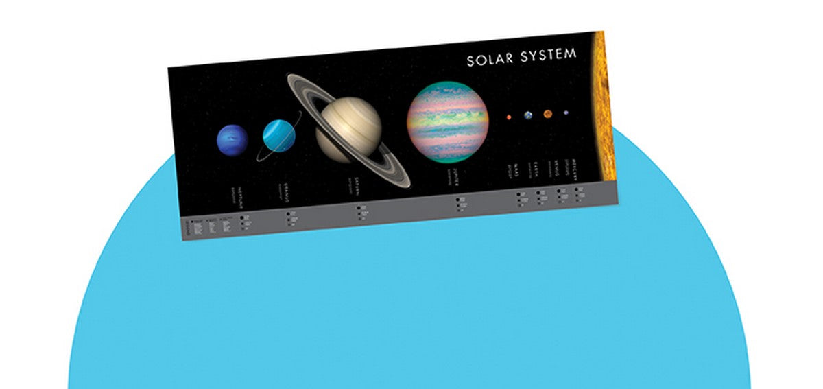 Puzzle & Poster "Solar System", 200 Teile, ab 6 Jahren