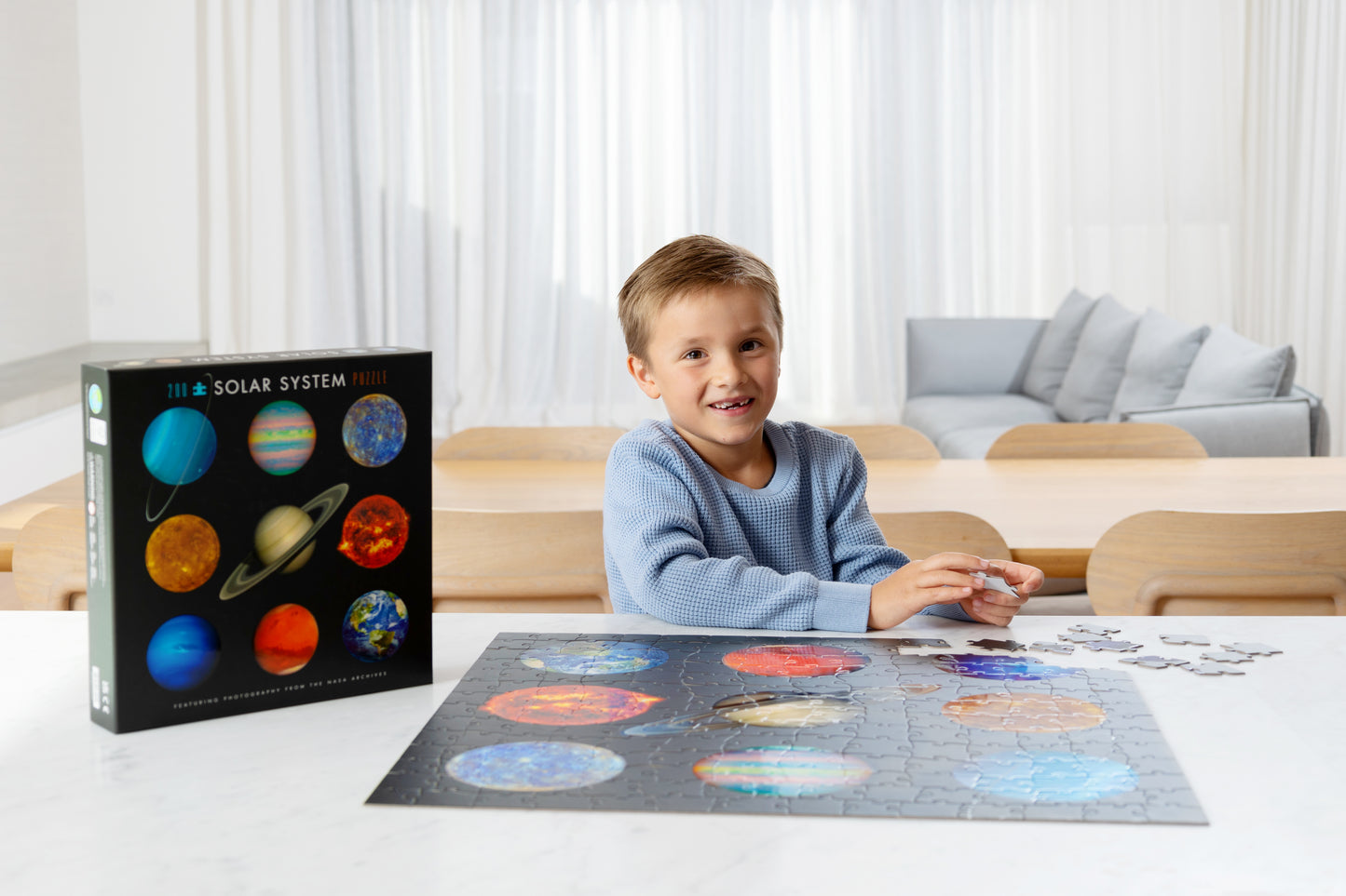 Puzzle & Poster "Solar System", 200 Teile, ab 6 Jahren