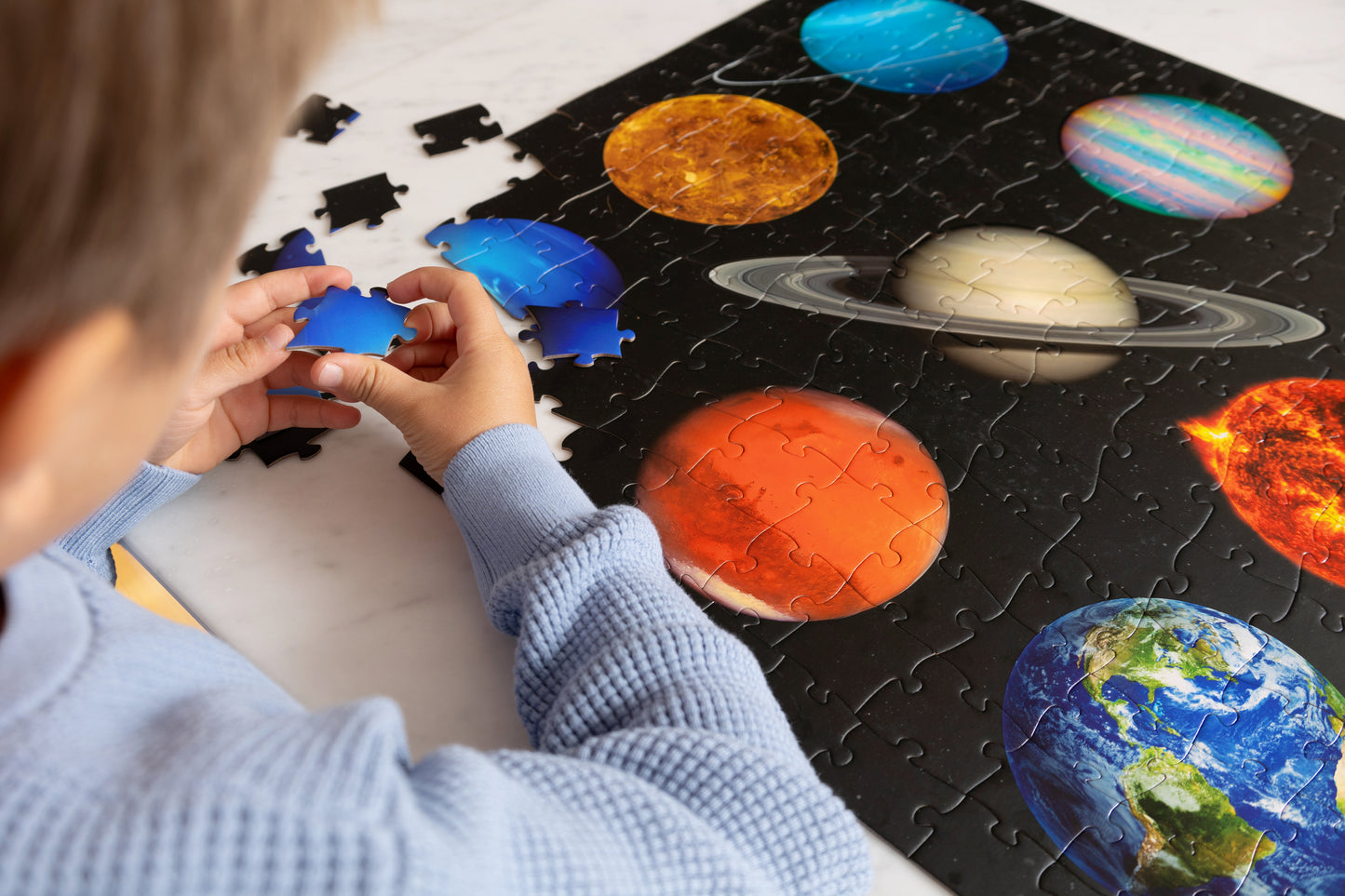 Puzzle & Poster "Solar System", 200 Teile, ab 6 Jahren