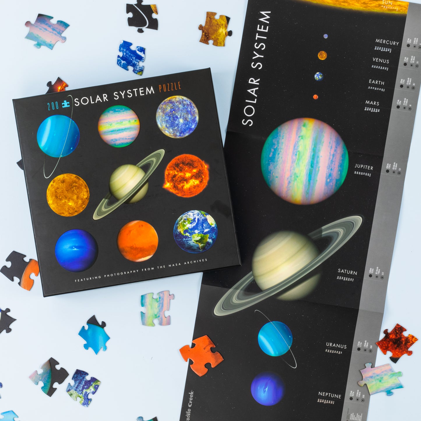 Puzzle & Poster "Solar System", 200 Teile, ab 6 Jahren