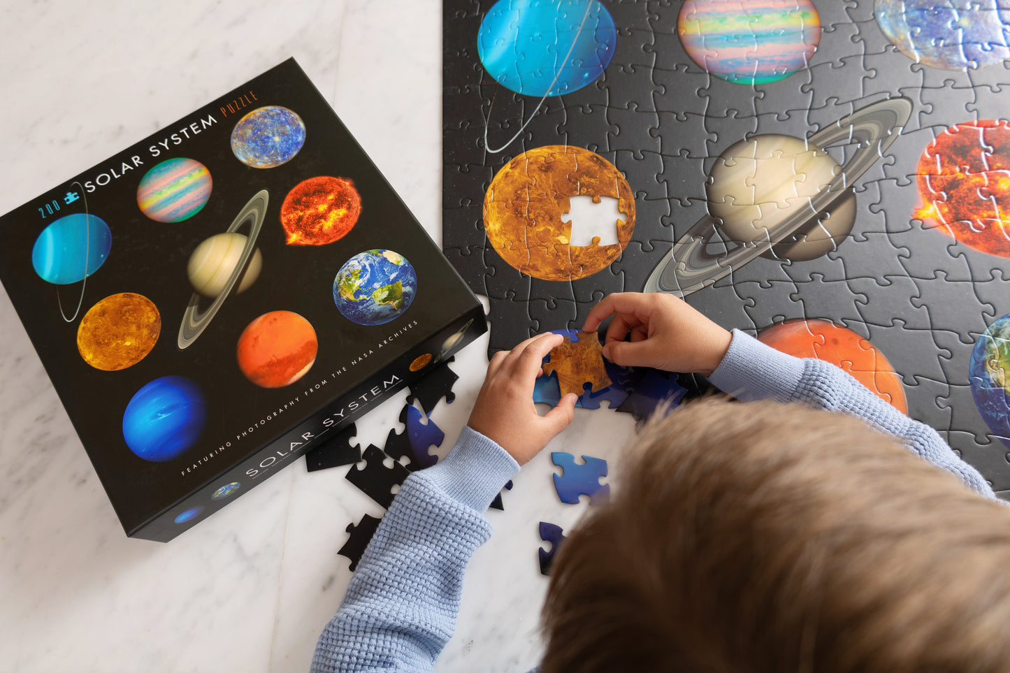 Puzzle & Poster "Solar System", 200 Teile, ab 6 Jahren