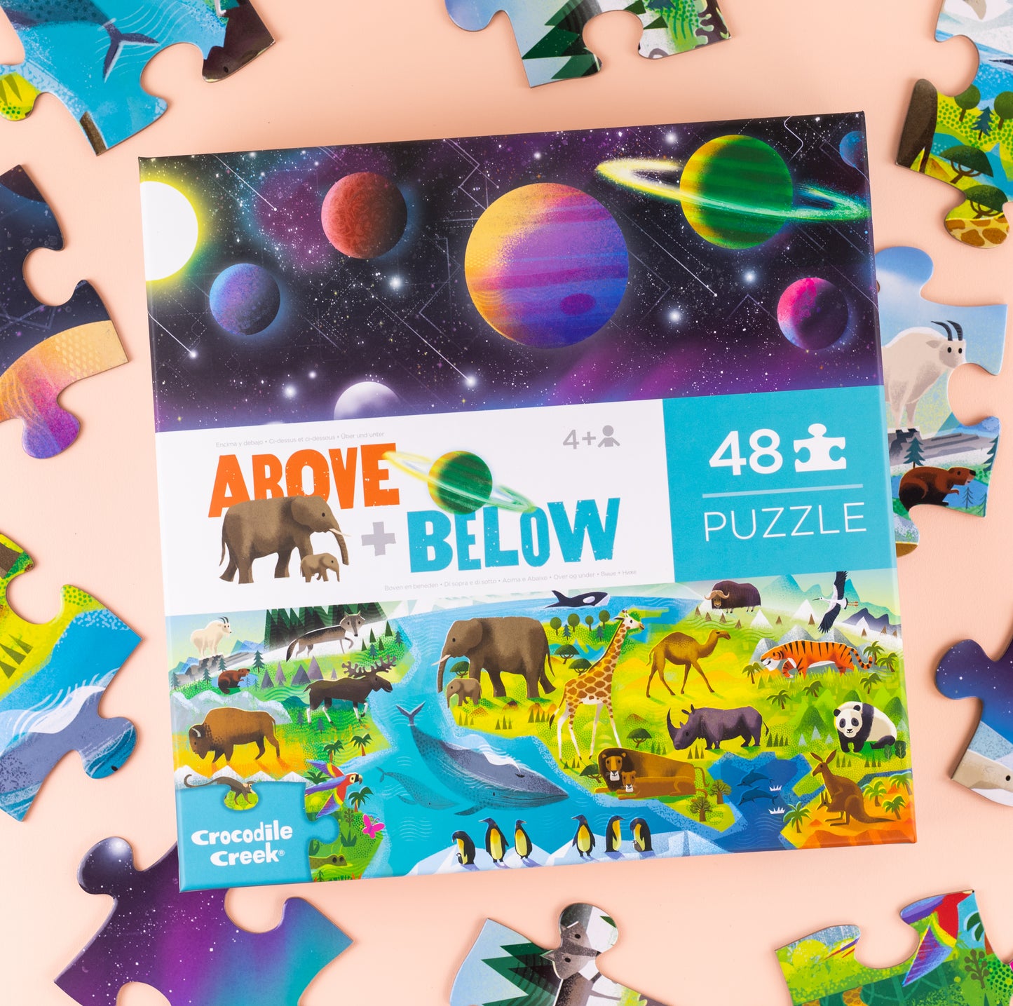 Puzzle Above & Below "Earth & Space", 48 Teile, ab 4 Jahren