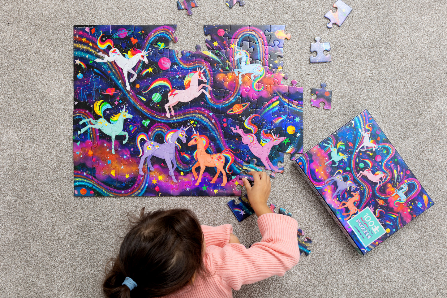 Puzzle "Unicorn Galaxy", 100 Teile, ab 5 Jahren