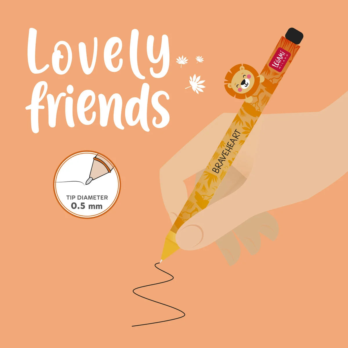 Löwe "The King" - Lovely Friends Gelstift, Legami