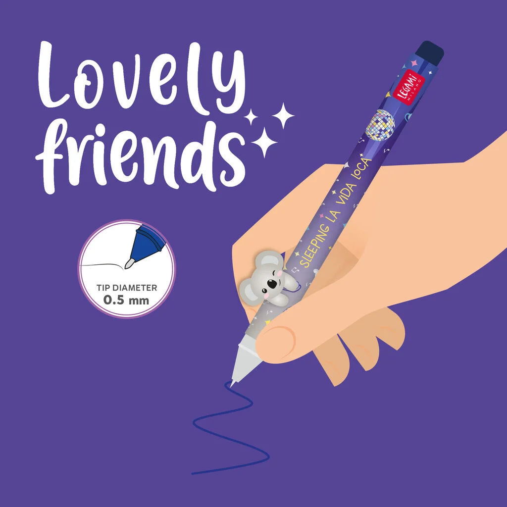 Koala "Sleeping la Vida Loca" - Lovely Friends Gelstift, Legami