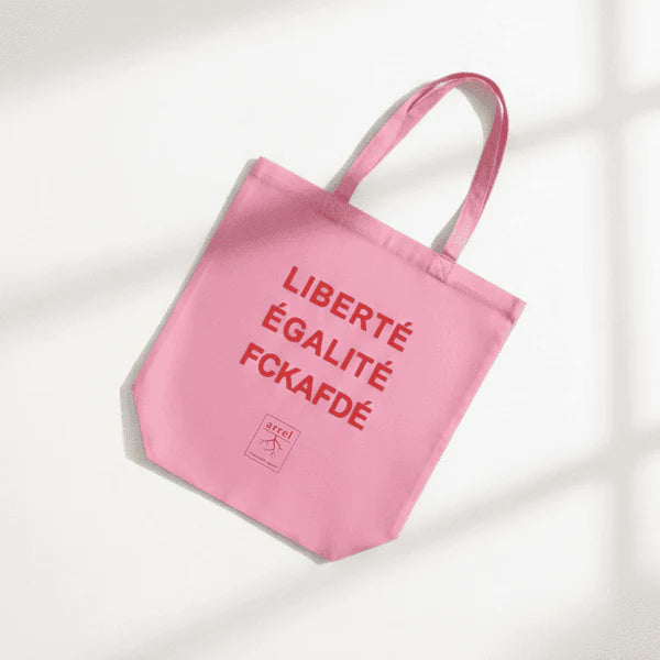 FCKAFDÉ Premium Tote Bag - Pink & Red