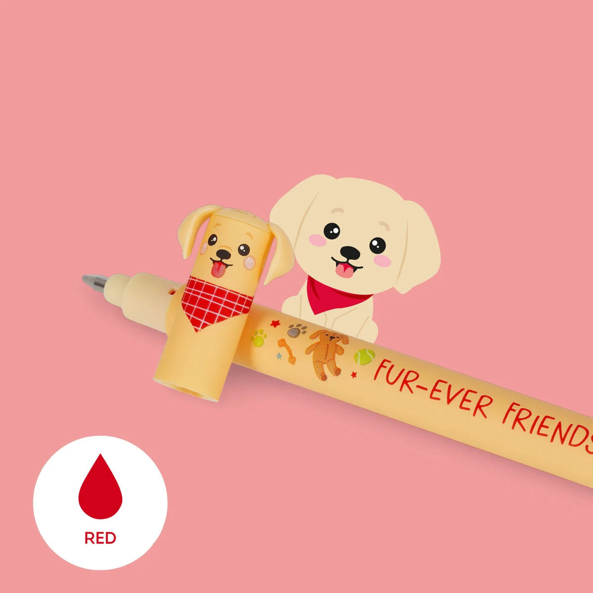 "Fur-ever Friends" - Set mit 3 löschbaren Gelstiften, Legami