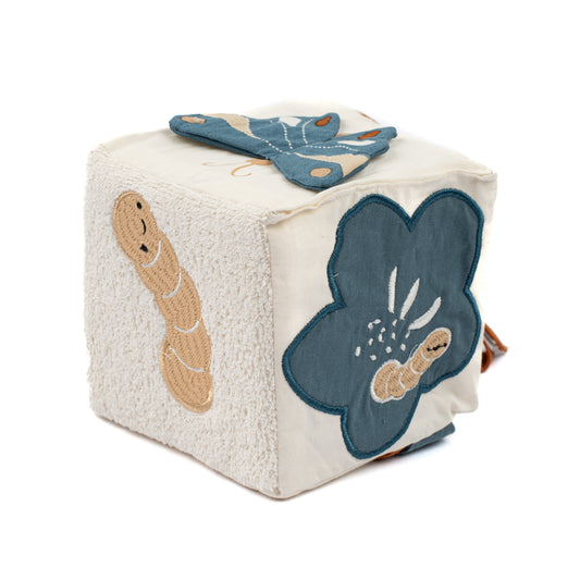 Spielwürfel aus Stoff - "Kleiner Schmetterling"