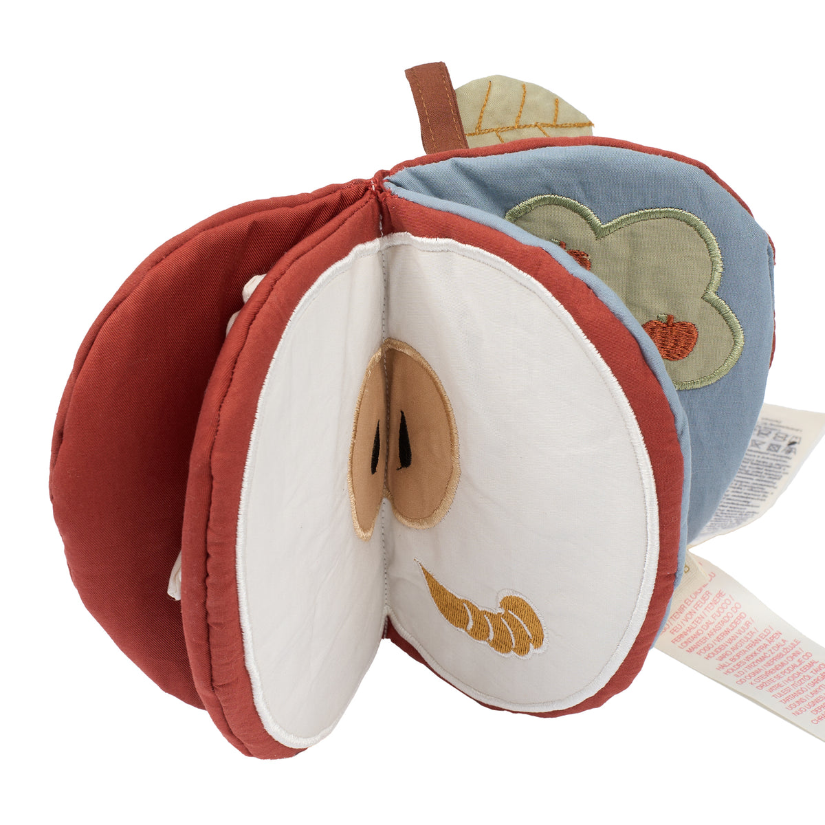 Stoffbuch für Babys - "Roter Apfel"