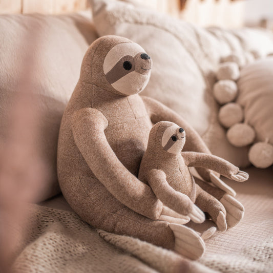 Kuscheltier Faultier, klein und groß