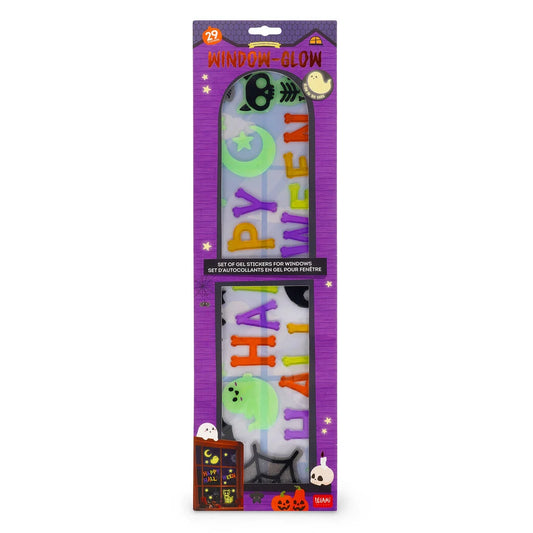 "Happy Halloween" - Window-Glow Gel-Fensteraufkleber