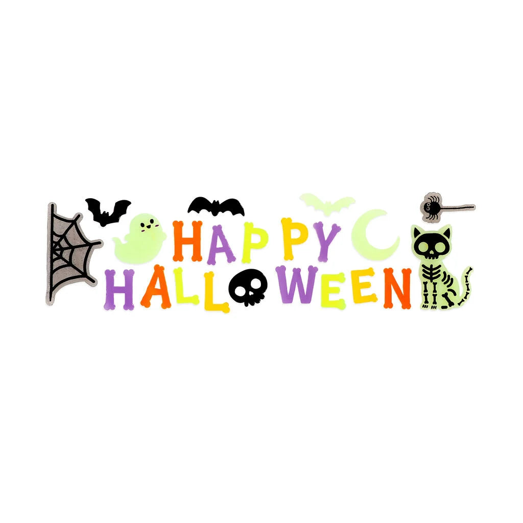 "Happy Halloween" - Window-Glow Gel-Fensteraufkleber