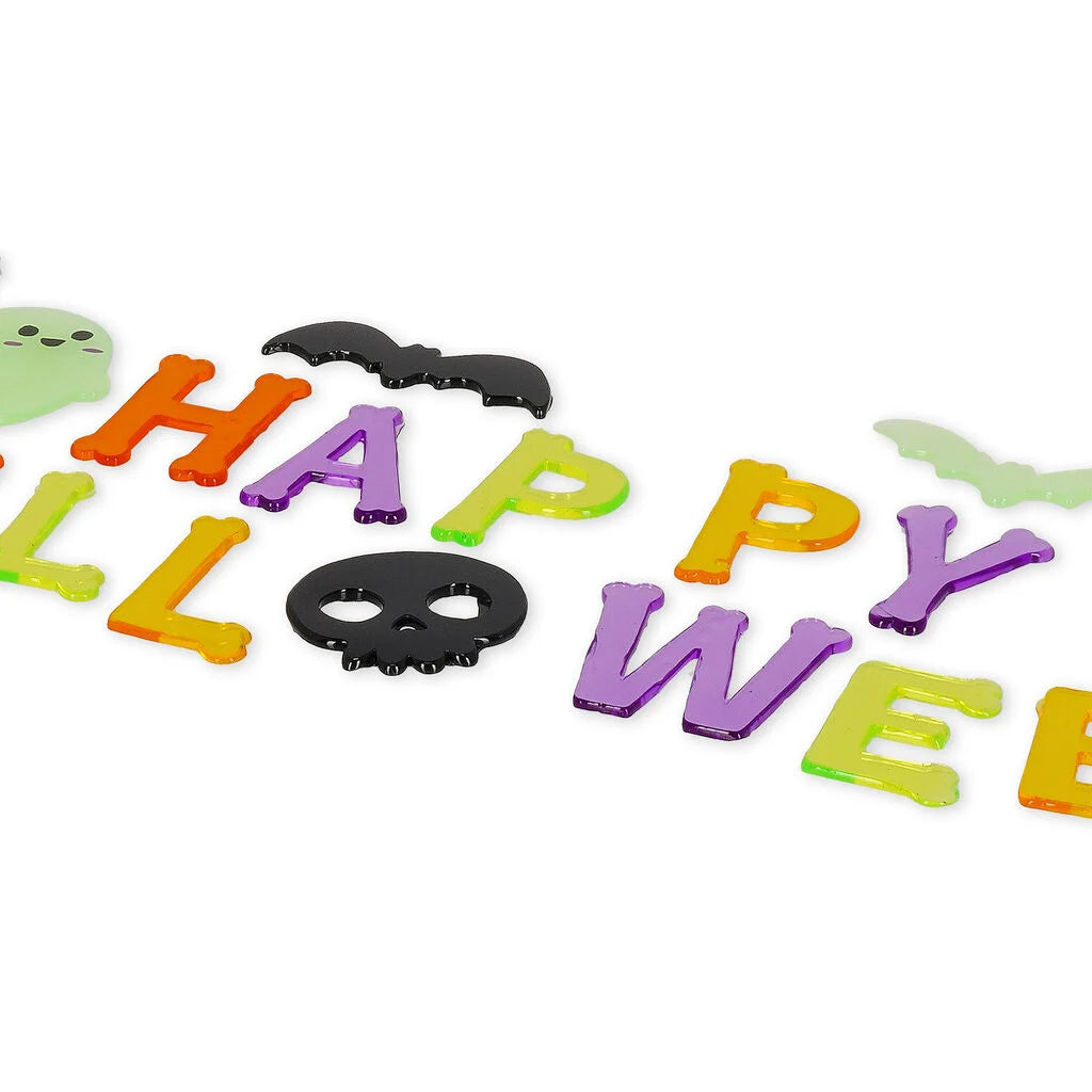 "Happy Halloween" - Window-Glow Gel-Fensteraufkleber