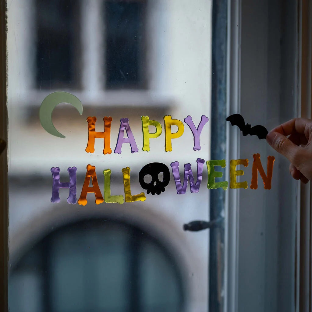 "Happy Halloween" - Window-Glow Gel-Fensteraufkleber