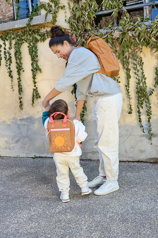 Kindergartenrucksack "Square", Little One & Me - Small, Karamell