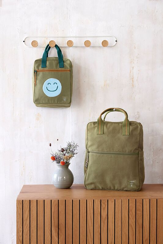 Kindergartenrucksack "Square", Little One & Me - Small, Oliv