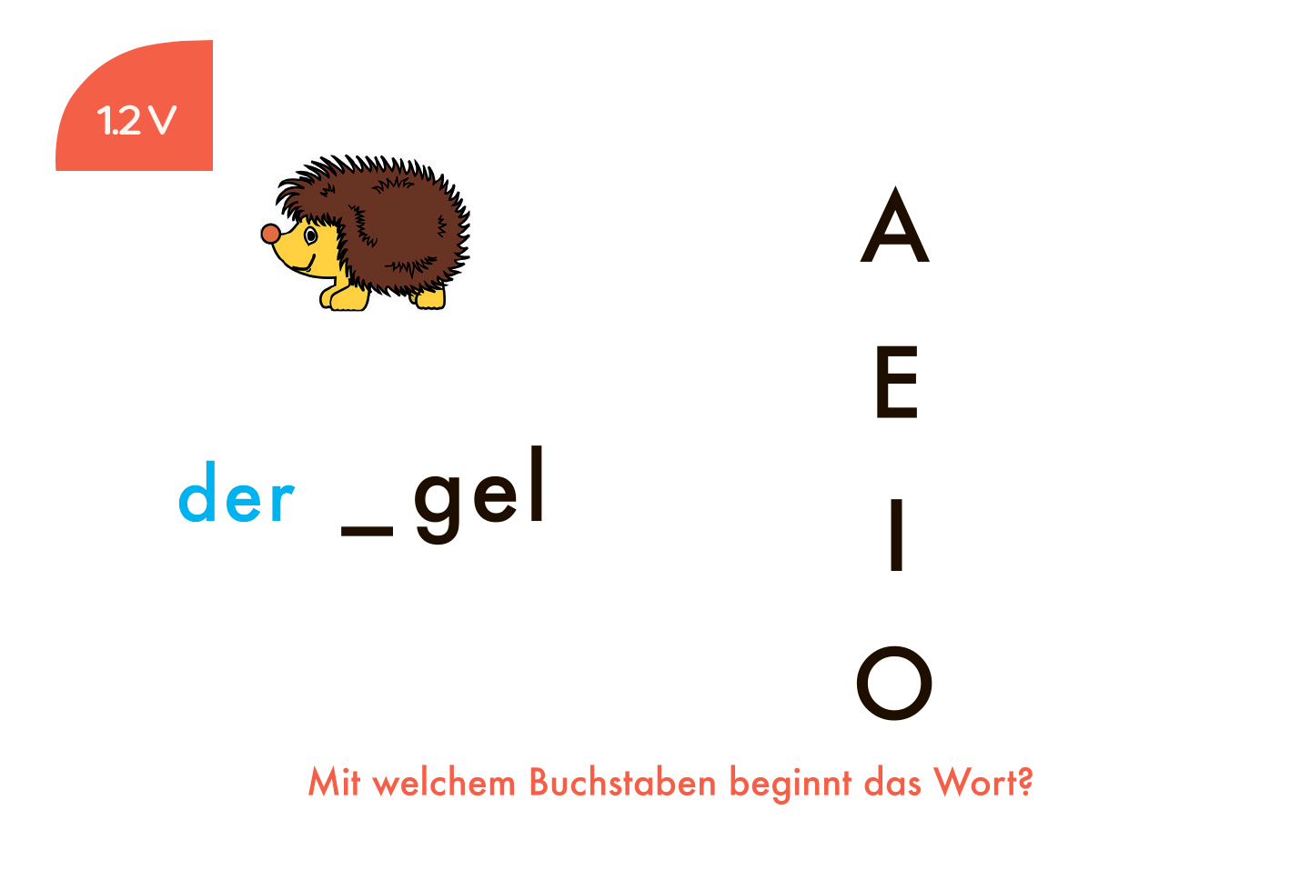 Kartensatz: Anfangs- und Endbuchstaben (1. Klasse)