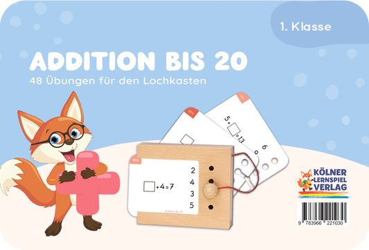 Kartensatz: Addition bis 20 (1. Klasse)