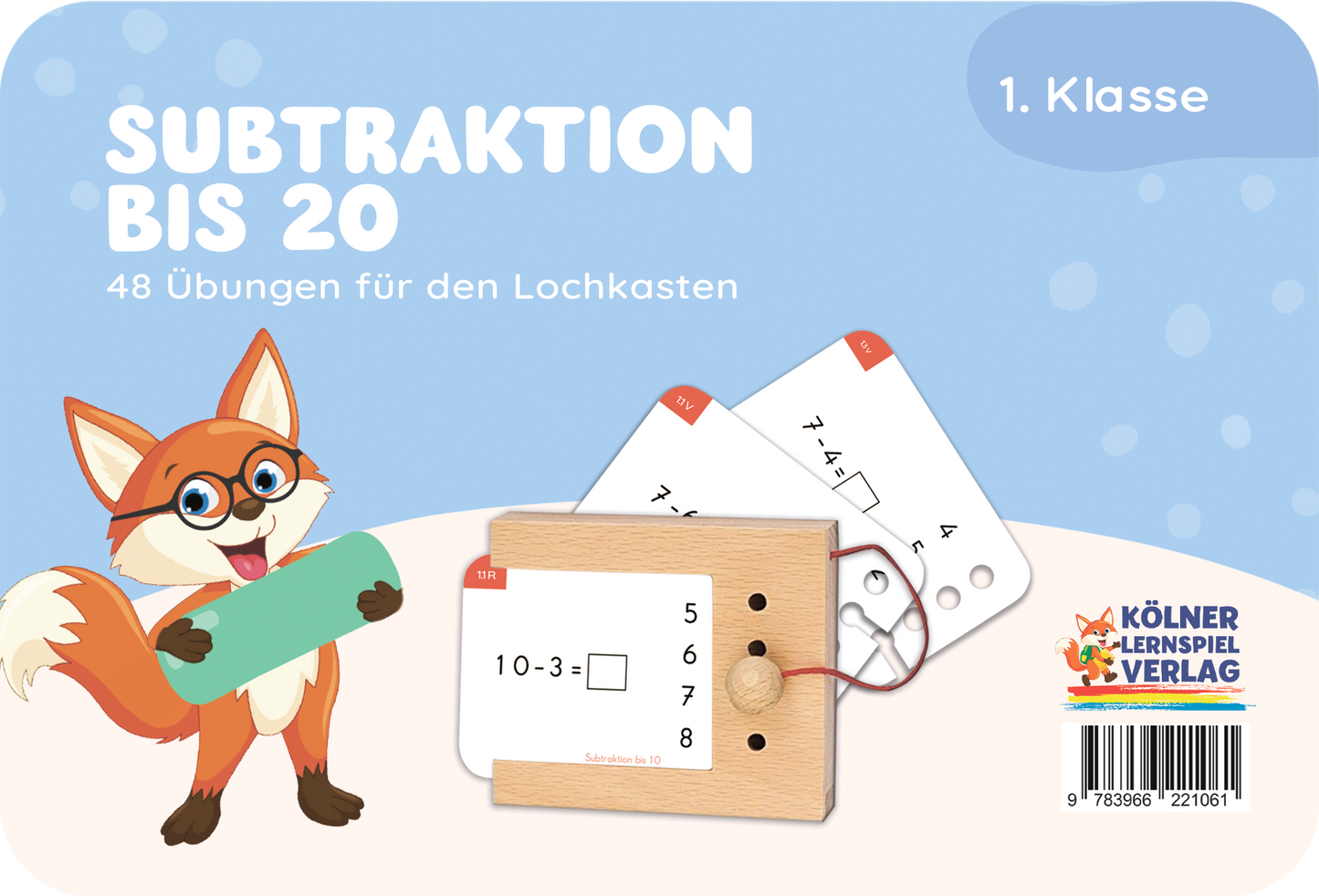 Kartensatz: Subtraktion bis 20 (1. Klasse)