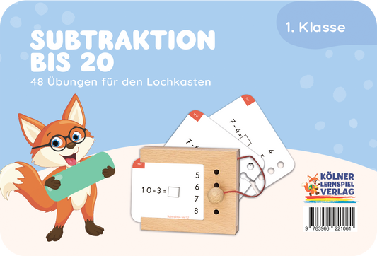Kartensatz: Subtraktion bis 20 (1. Klasse)