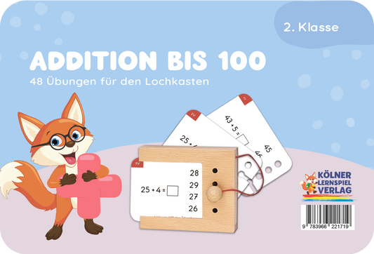 Kartensatz: Addition bis 100 (2. Klasse)