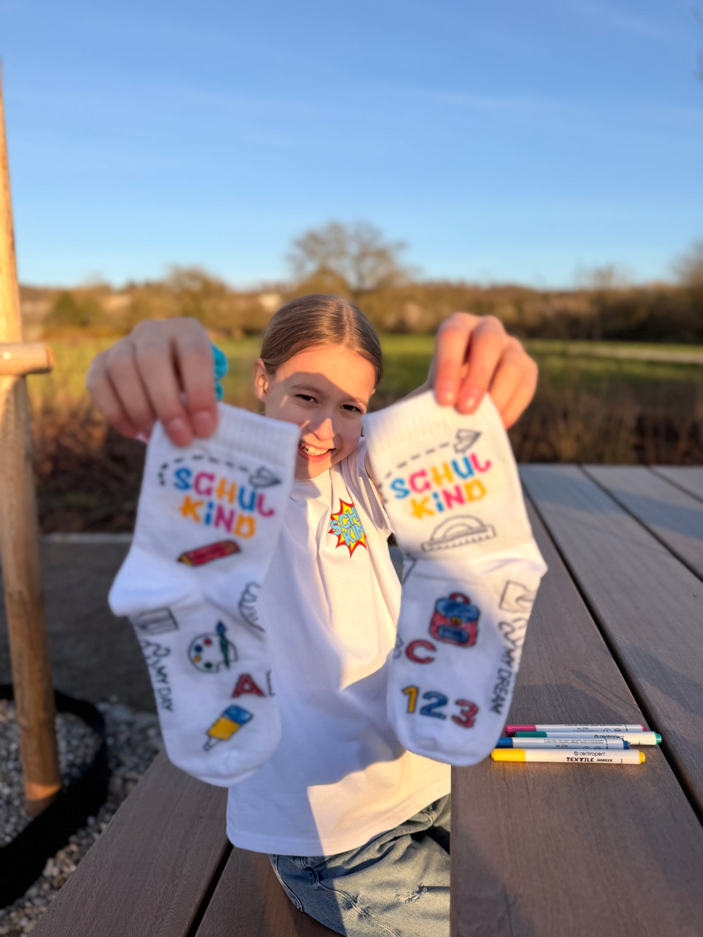 Color-Me Kindersocken "SCHULKIND"