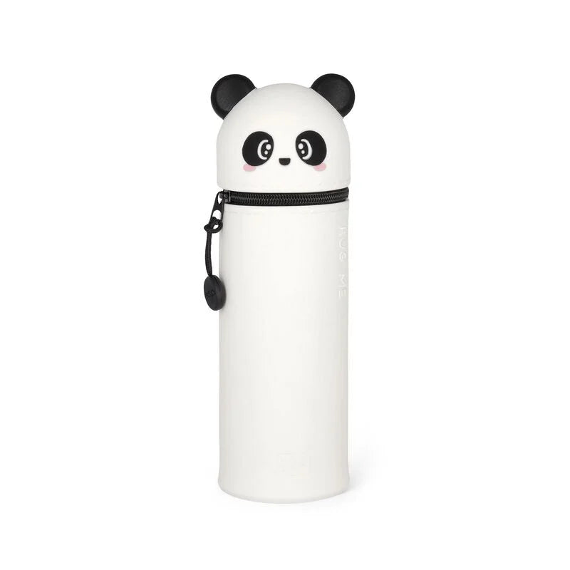 "Panda" 2-in-1-Federmäppchen aus Silikon - Kawaii